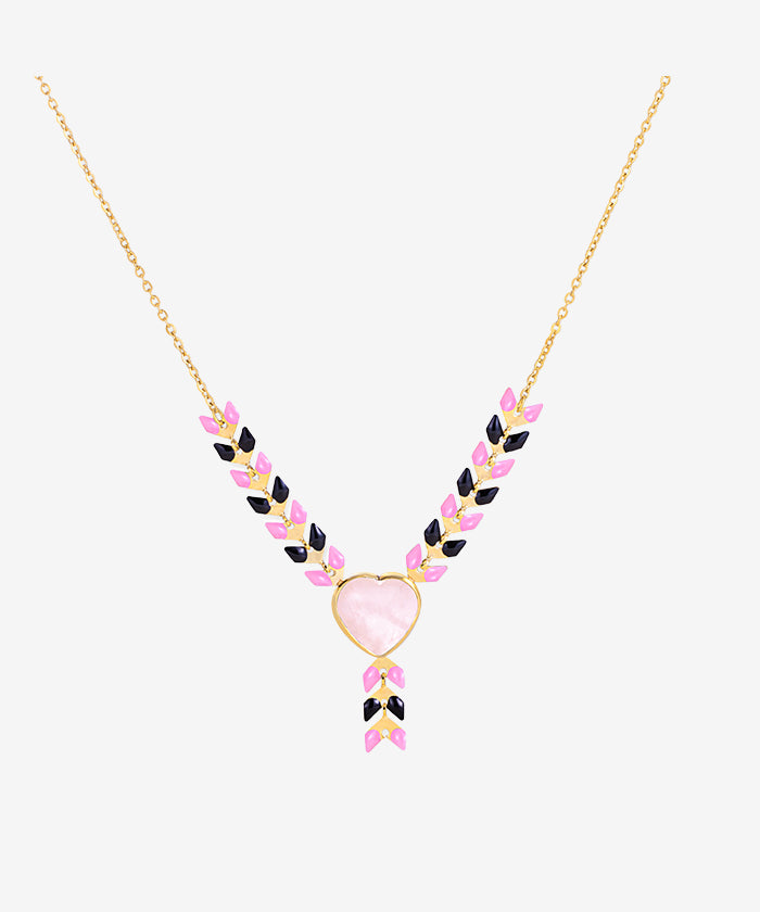 Wrangler Demeter’s Heart Onyx Necklace for Women - Elegant Greek Goddess Jewelry Gift for Birthday, Anniversary & Special Occasions
