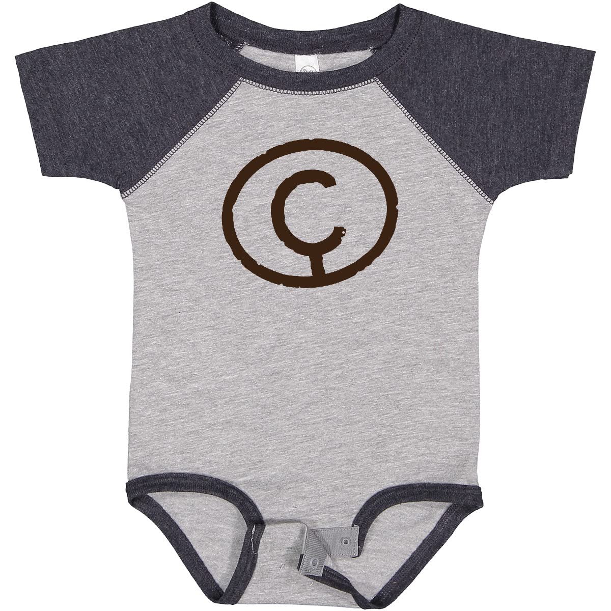 Inktastic Custom Monogram Letter C Baby Bodysuit - Personalized Cotton Onesie for Newborns & Infants - Perfect for Gifts, Photo Shoots & Everyday Wear