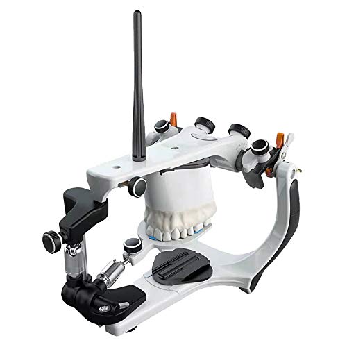 Professional Dental Semi-Adjustable Articulator with 4 Magnetic Disposable Mounting Plates - Ideal for Crowns, Bridges & Denture Fabrication in Dental Labs
