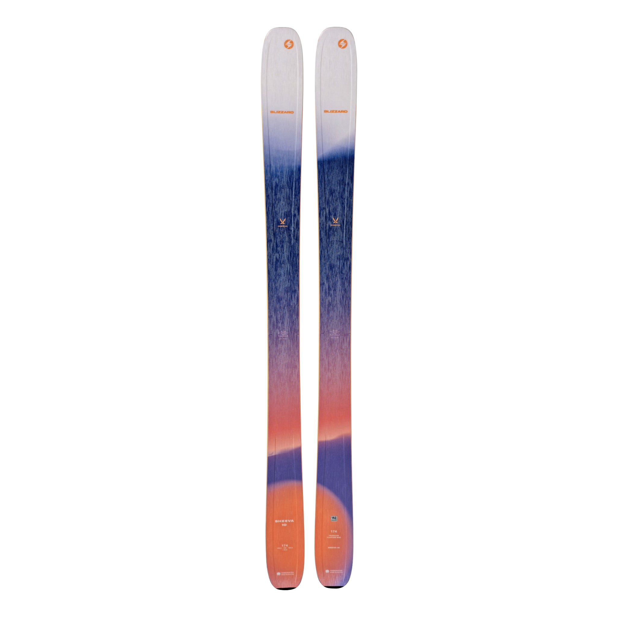 Blizzard Women's Sheeva 10 Skis 2025 - All-Mountain Freeride Skis for Powder & Groomers | Perfect for Backcountry & Resort Skiing Adventures