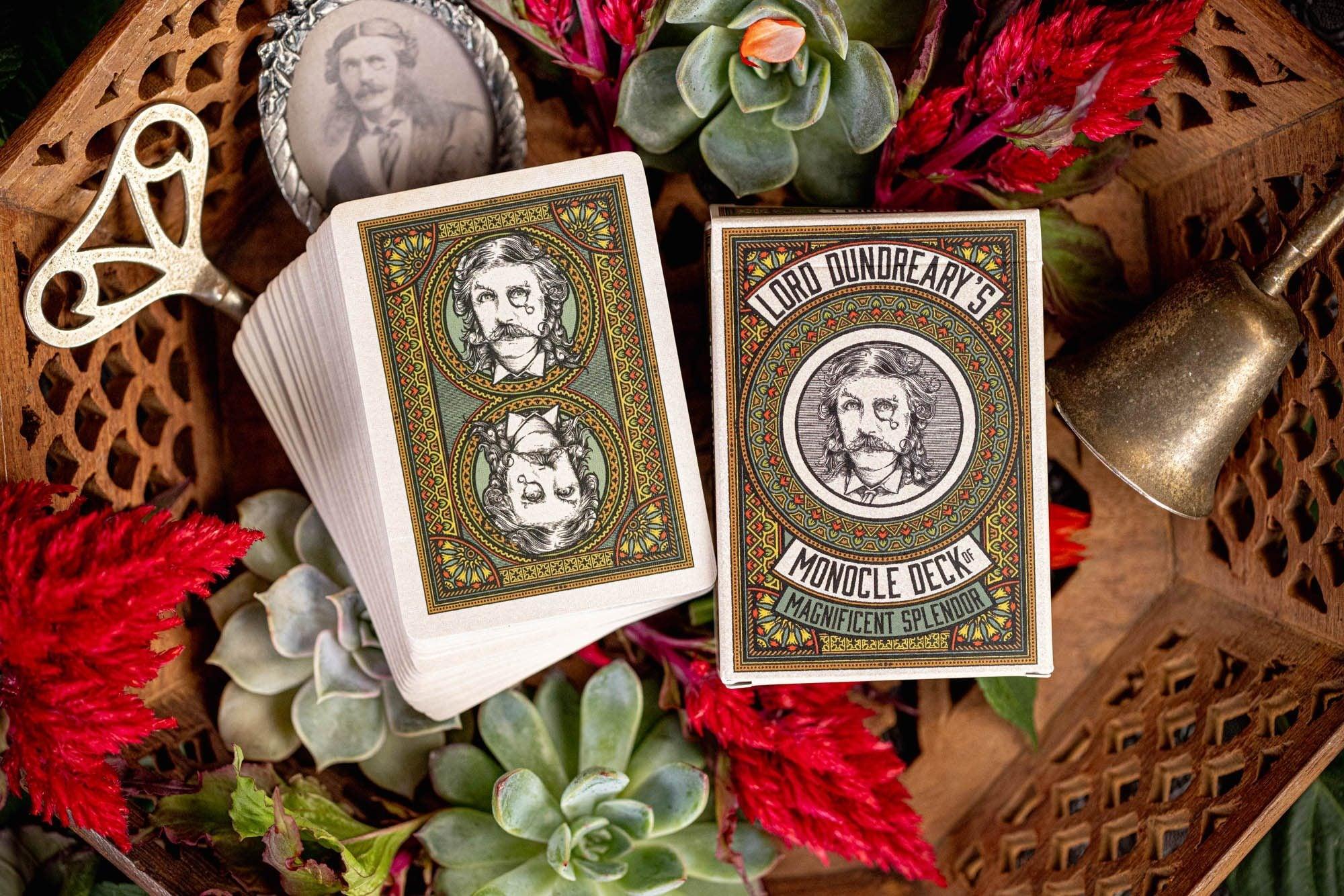 Lord Dundreary's Premium Monocle Deck - Vintage Style Playing Cards for Magic Tricks & Poker Games | Perfect for Collectors, Cardistry & Victorian-Themed Parties