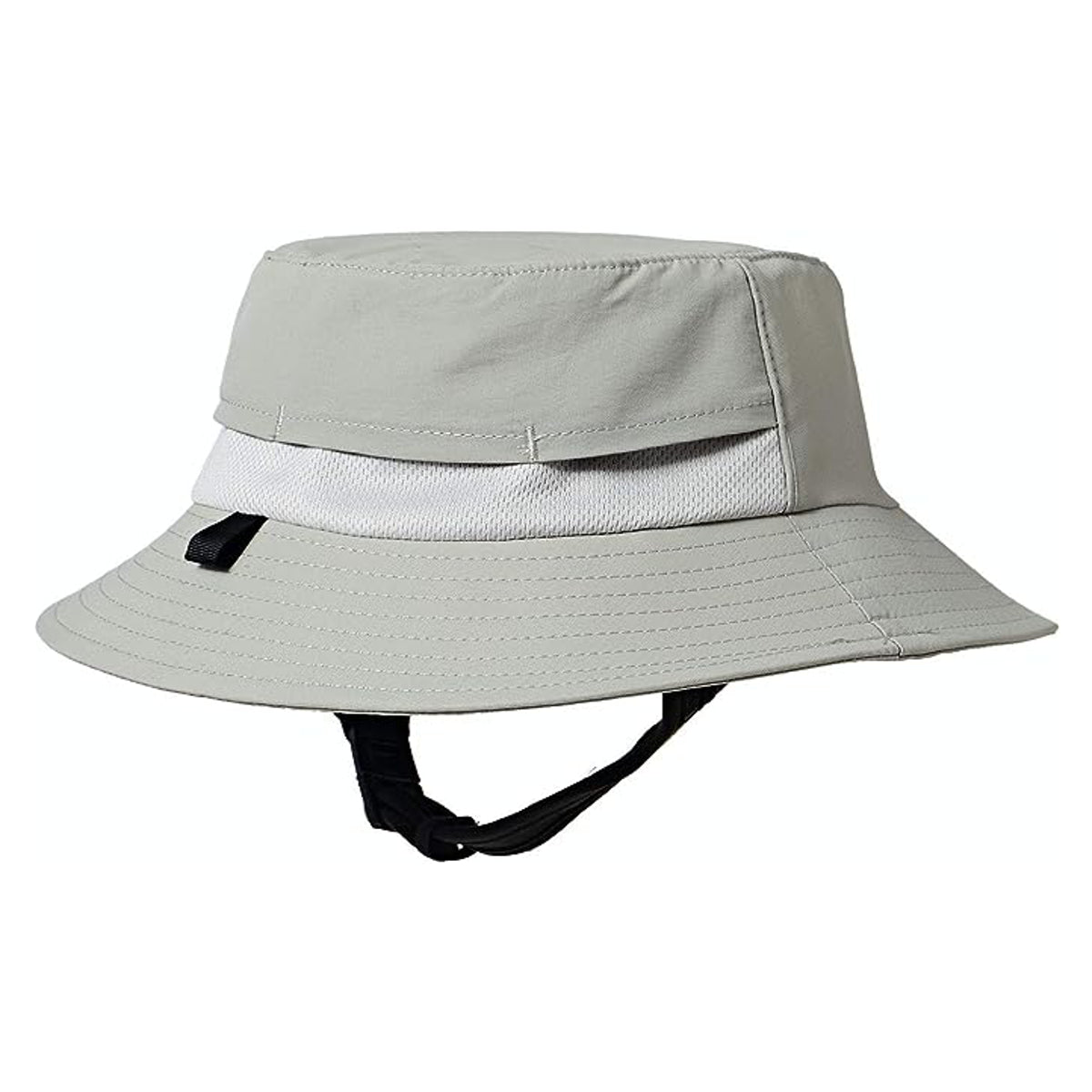 FCS Essential Surf Bucket Hat for Men & Women - Adjustable Sun Protection Beach Hat for Surfing, Fishing, Hiking - Black UV Shield Outdoor Cap