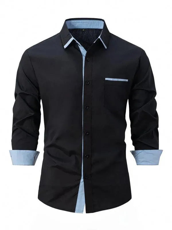Men's Casual Plain Shirt - Comfortable & Stylish Button Down Shirt for Everyday Wear - Perfect for Office, Outings & Relaxing at Home