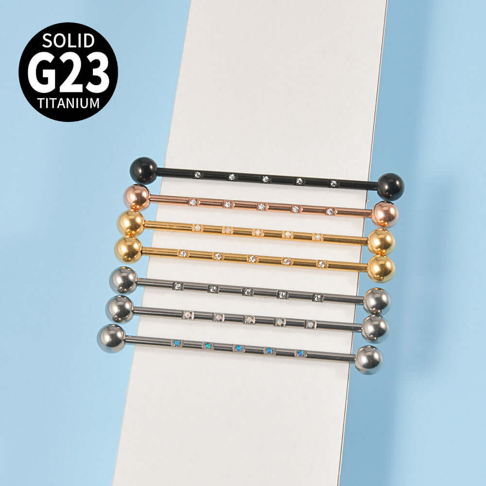 G23 Opal Double Hole Industrial Bar - Heavy Duty Metal Pull Handle for Cabinets, Drawers & Furniture | DL3082 | Perfect for Home, Office & Workshop Use