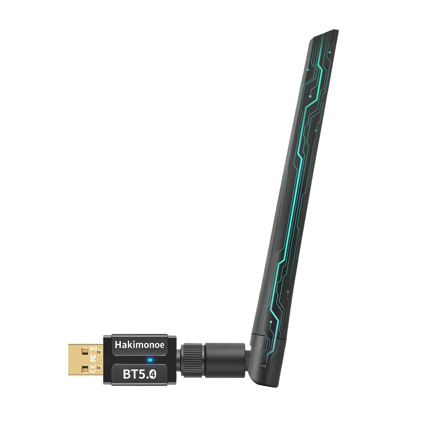 Long Range Bluetooth 5.4 Adapter for PC & Laptop - Wireless USB Dongle with 5dBi Antenna - Compatible with Windows 11/10/8.1/7 - Plug & Play for Headphones, Speakers, Mouse, Keyboard & Printer - Perfect for Home Office, Gaming & Wireless Audio Streaming