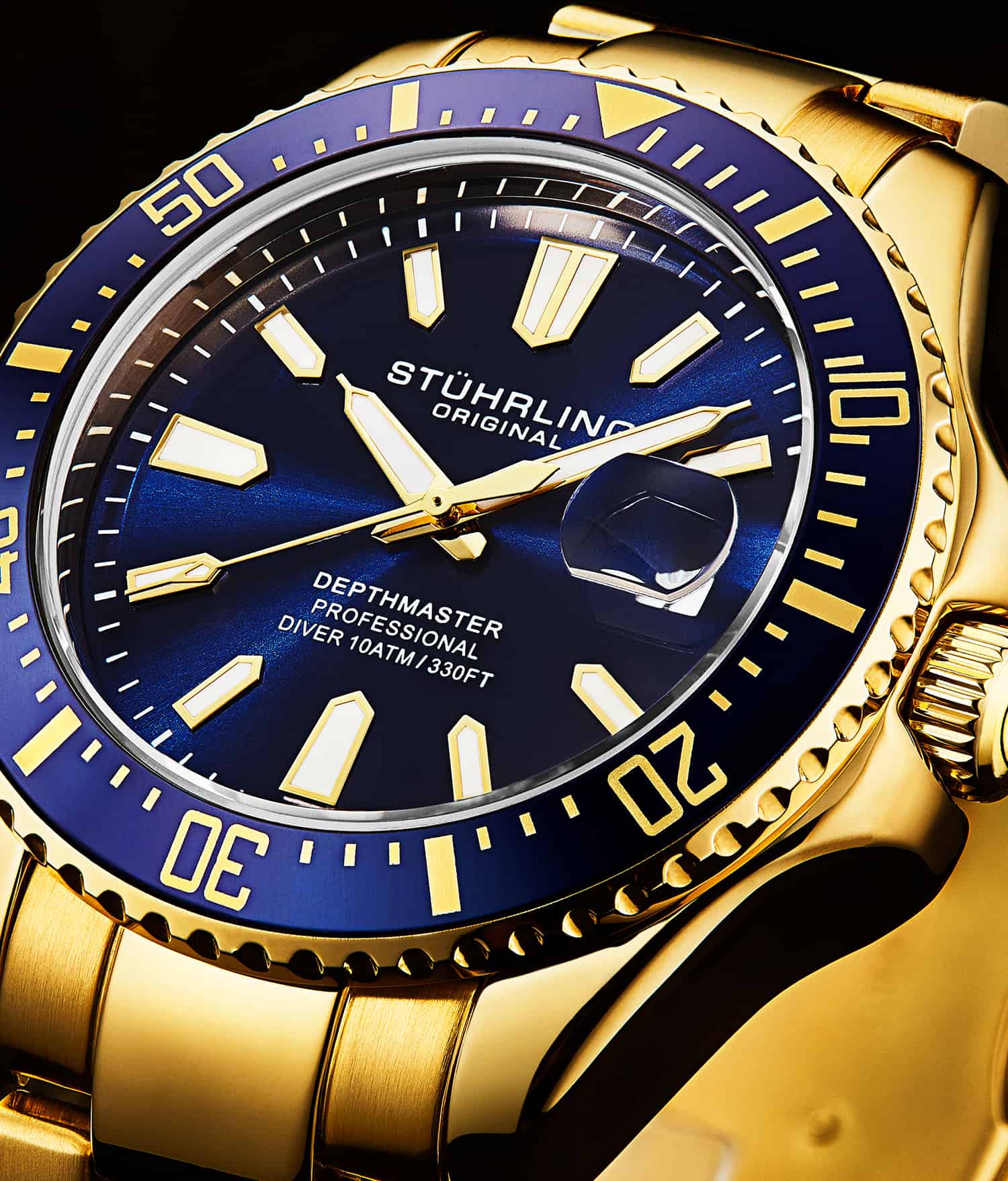 Depthmaster 3950A 42mm Quartz Diver Watch - Waterproof Luxury Dive Watch for Men - Perfect for Scuba Diving, Swimming & Outdoor Adventures