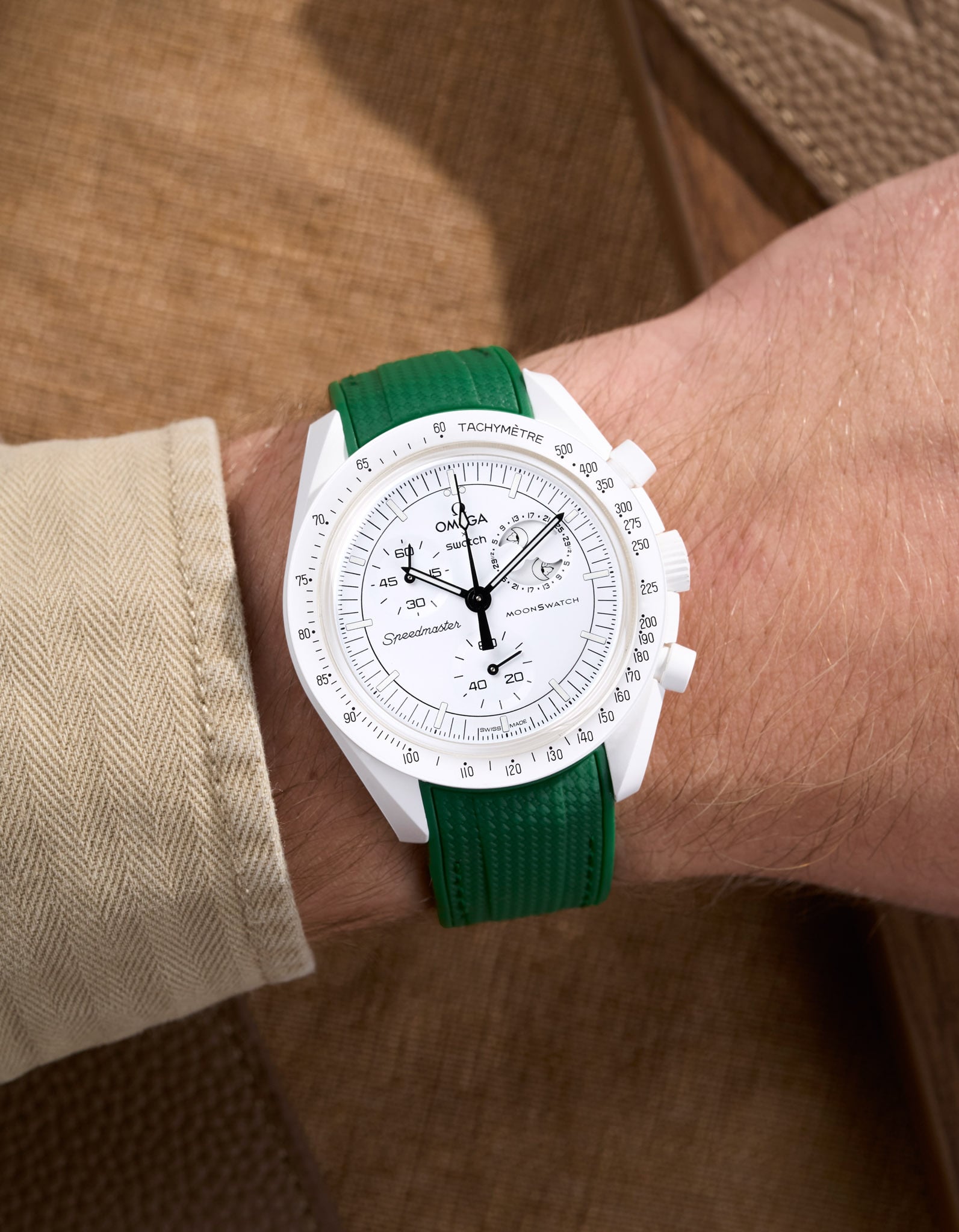 Original Omega X Swatch MoonSwatch Mission to Moonphase Rubber Watch Strap - Durable & Comfortable Replacement Band for Everyday Wear & Sports Activities