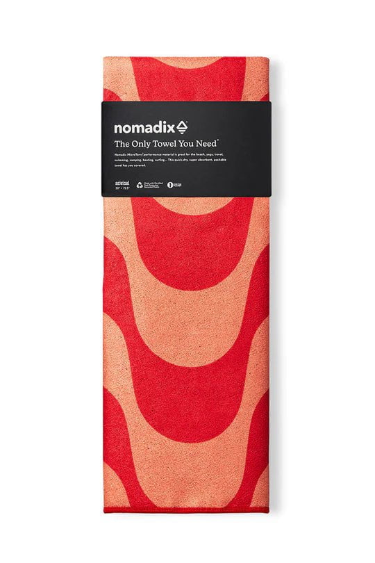 Nomadix Original Quick-Dry Travel Towel - Copacabana Fuchsia | Lightweight & Compact for Beach, Yoga, Gym & Outdoor Adventures