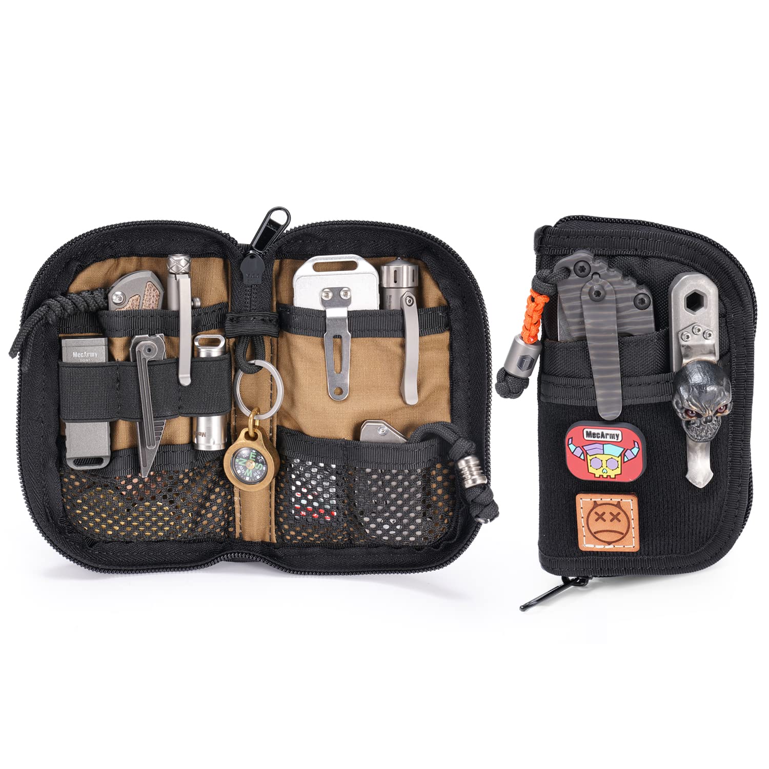 VIPERADE VE10 Compact EDC Tool Pouch - 7-Pocket Nylon Organizer for Multitools & Everyday Carry Gear | Perfect for Camping, Hiking & Work Utility Belt Accessories