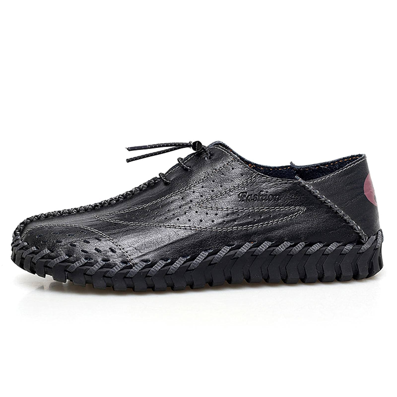 NC Men's Loafers - Soft Genuine Leather Breathable Mesh Summer Shoes | Casual Driving Moccasins & Comfortable Flats for Work, Travel and Everyday Wear