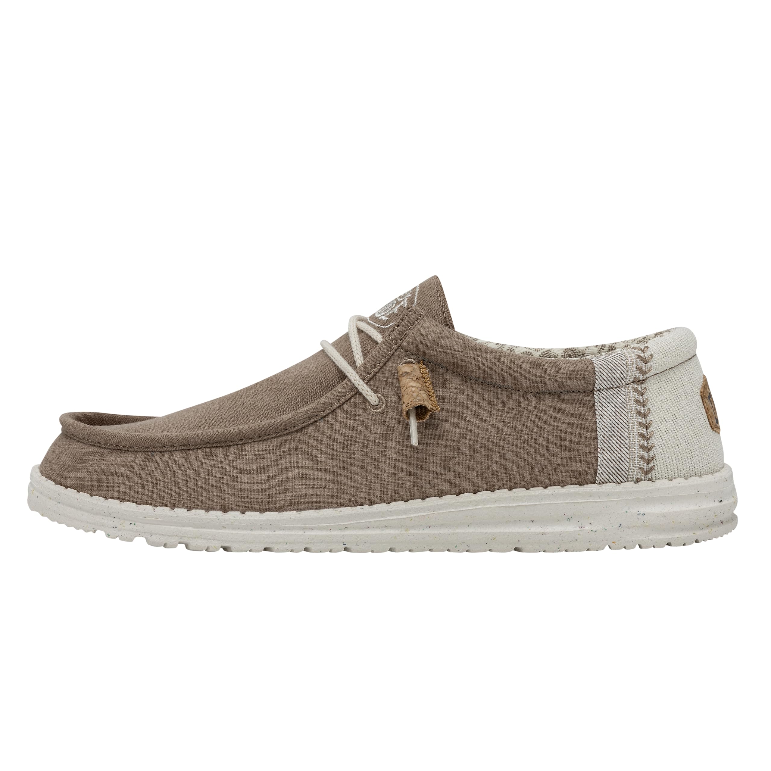 Hey Dude Men's Wally Linen Loafers - Comfortable Lightweight Slip-On Shoes for Men | Casual Walking, Travel & Everyday Wear