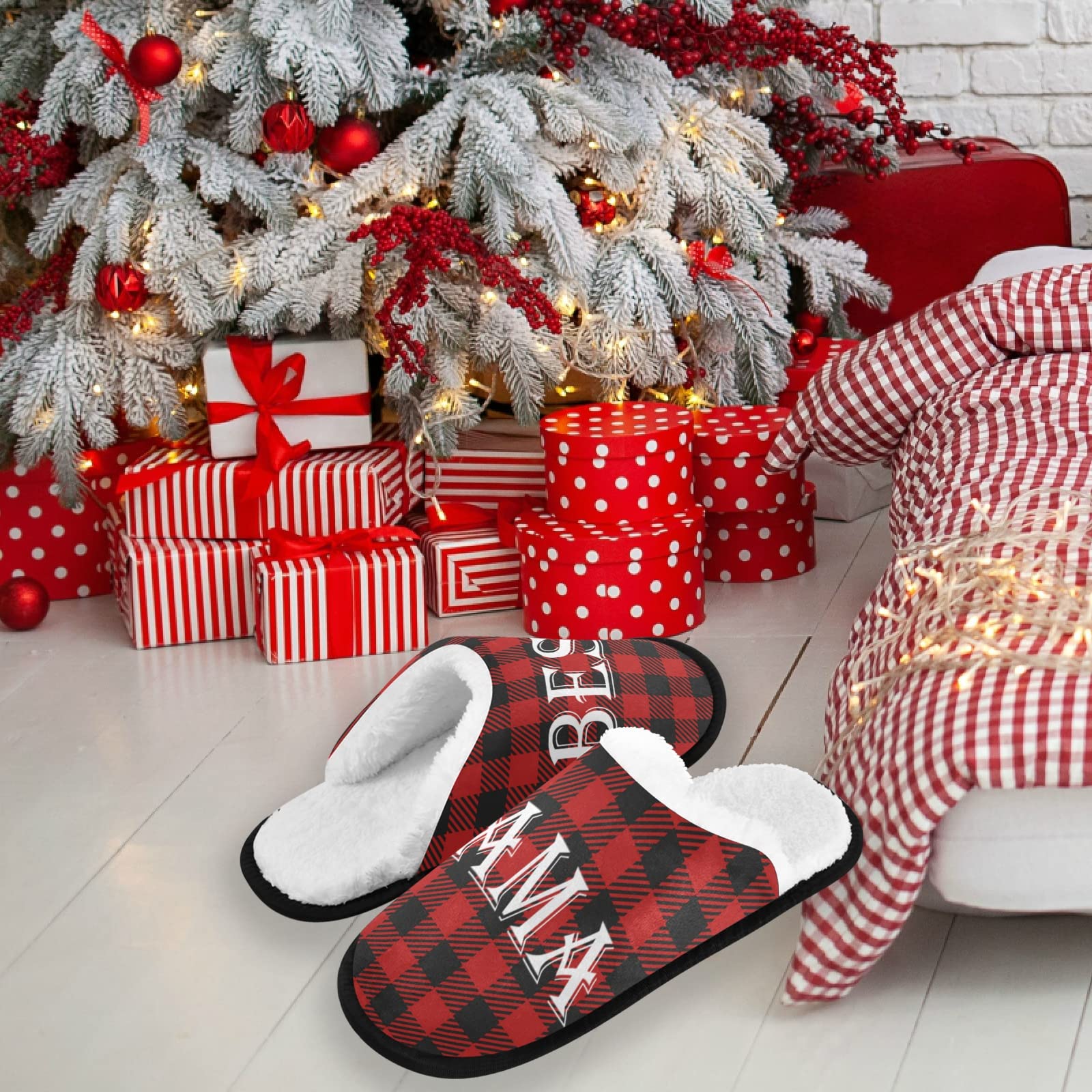 **Dussdil Memory Foam House Slippers for Women & Men - Soft Non-Slip Indoor/Outdoor Travel Slippers - Comfortable Hotel Bedroom Shoes for Home, Spa & Relaxation**