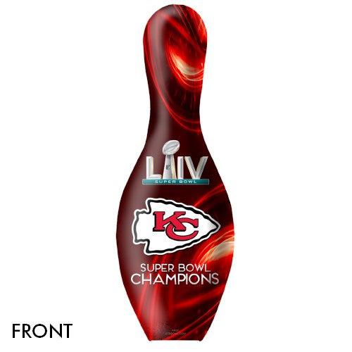 OnTheBallBowling Kansas City Chiefs Super Bowl 54 Champions Red Bowling Pin - Perfect for Game Day Parties & Sports Fan Gifts