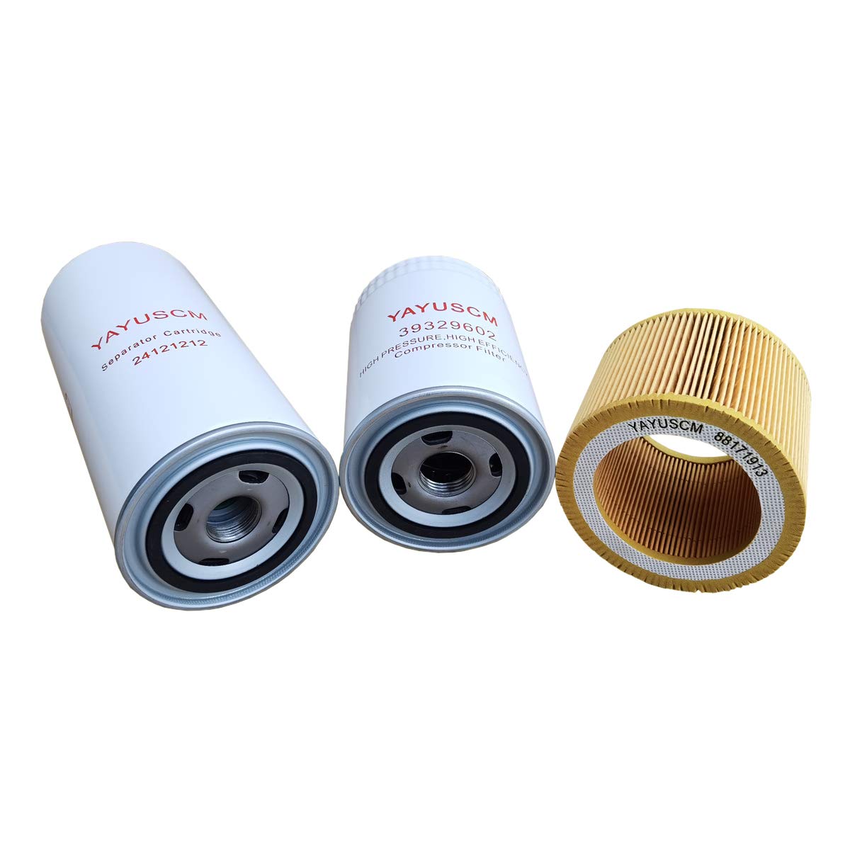 High-Quality Oil Separator 24121212 & Oil Filter 39329602 with Air Filter 88171913 - Complete Filter Kit for Air Compressor Replacement | Perfect for Industrial, Automotive & Workshop Use