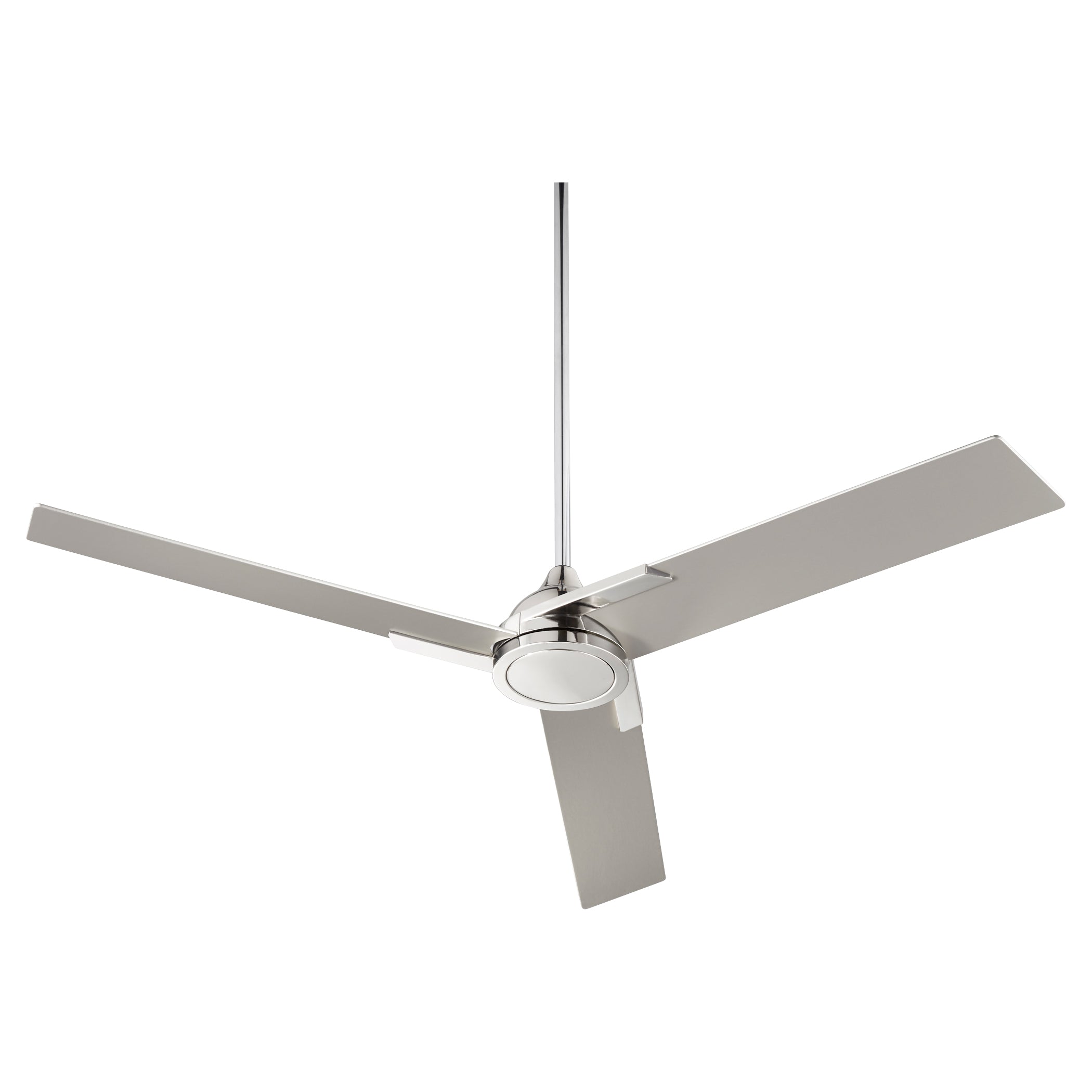 Oxygen Coda 3 103 20 Inch Ceiling Fan with Light Kit - Polished Nickel Finish - Modern Indoor/Outdoor Cooling for Living Room, Bedroom, Patio