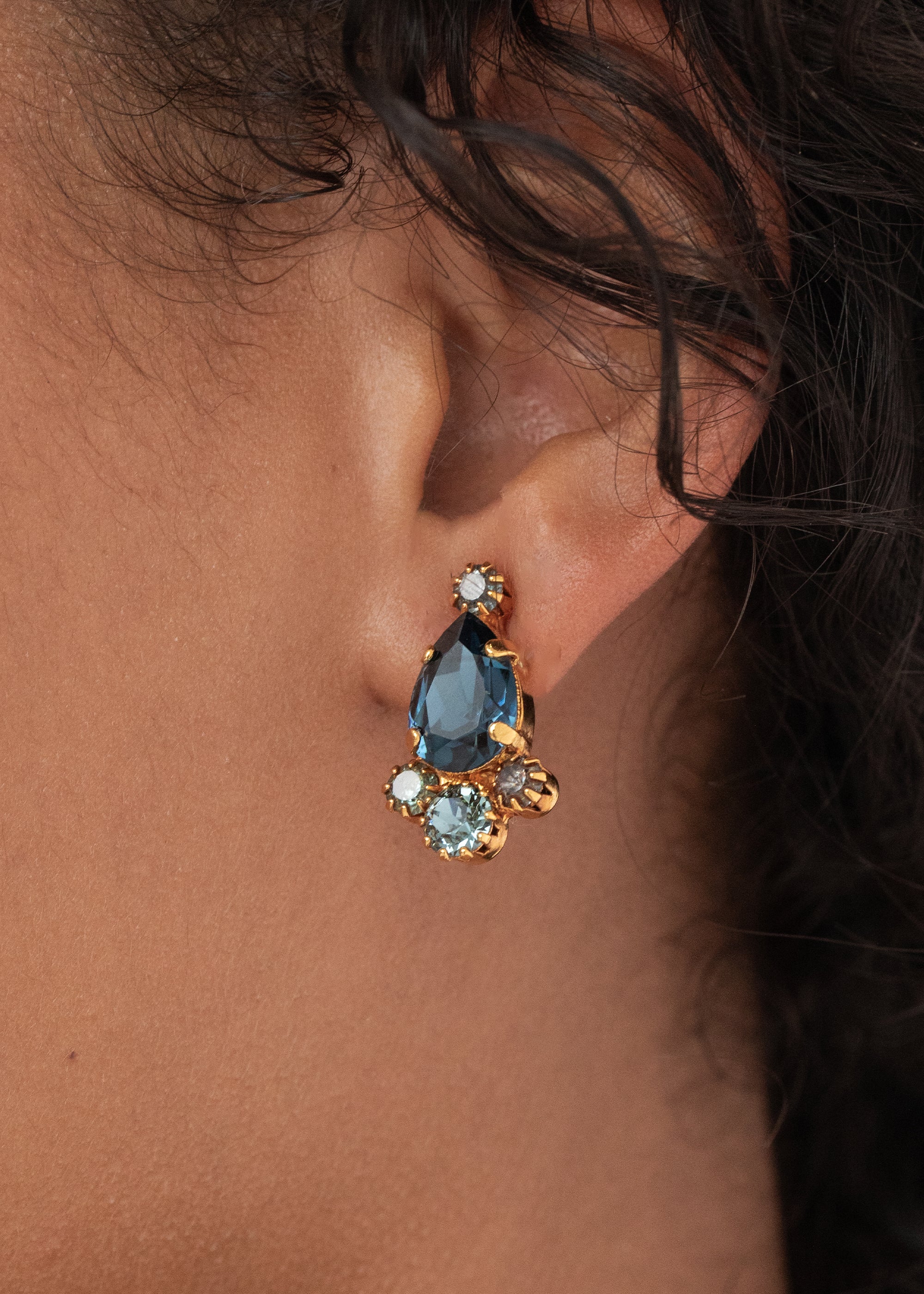 Leila Earrings - Elegant Sapphire Stud Earrings for Women | Perfect for Weddings, Parties & Everyday Wear