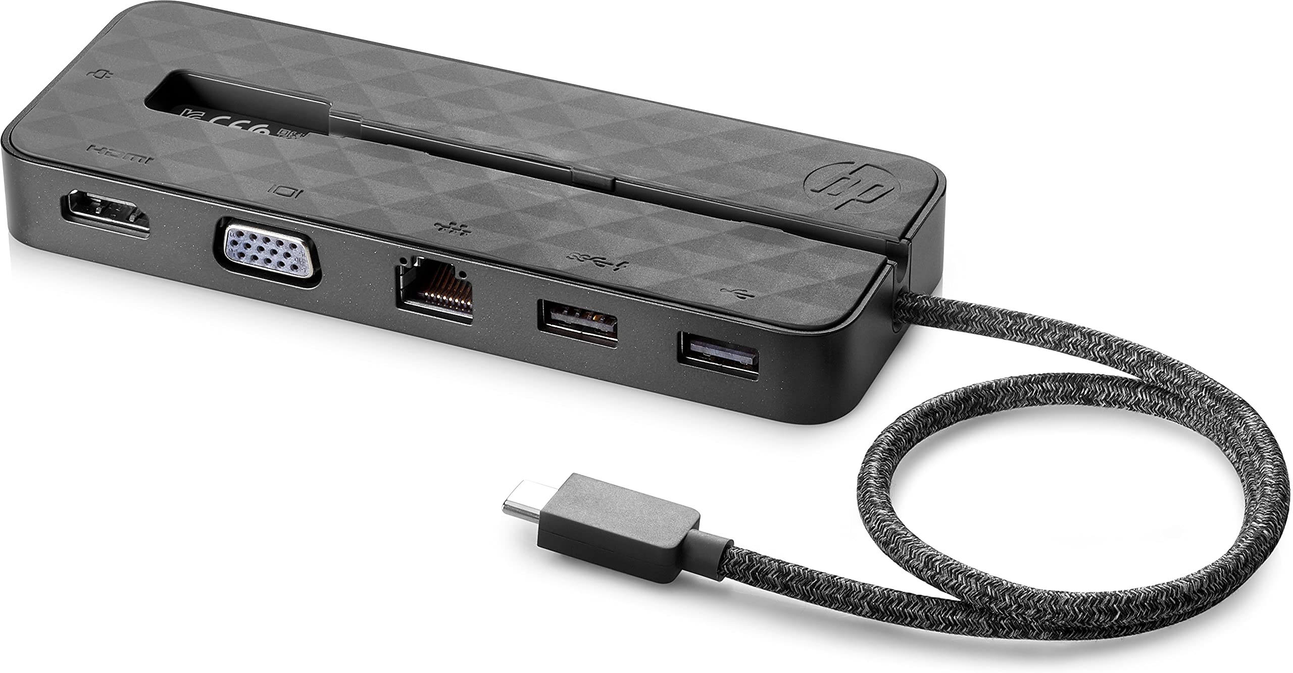 HP USB-C Mini Dock - 4K HDMI, USB 3.0, Ethernet Port - Compact Laptop Docking Station for HP EliteBook & ProBook | Perfect for Home Office & Remote Work Setup