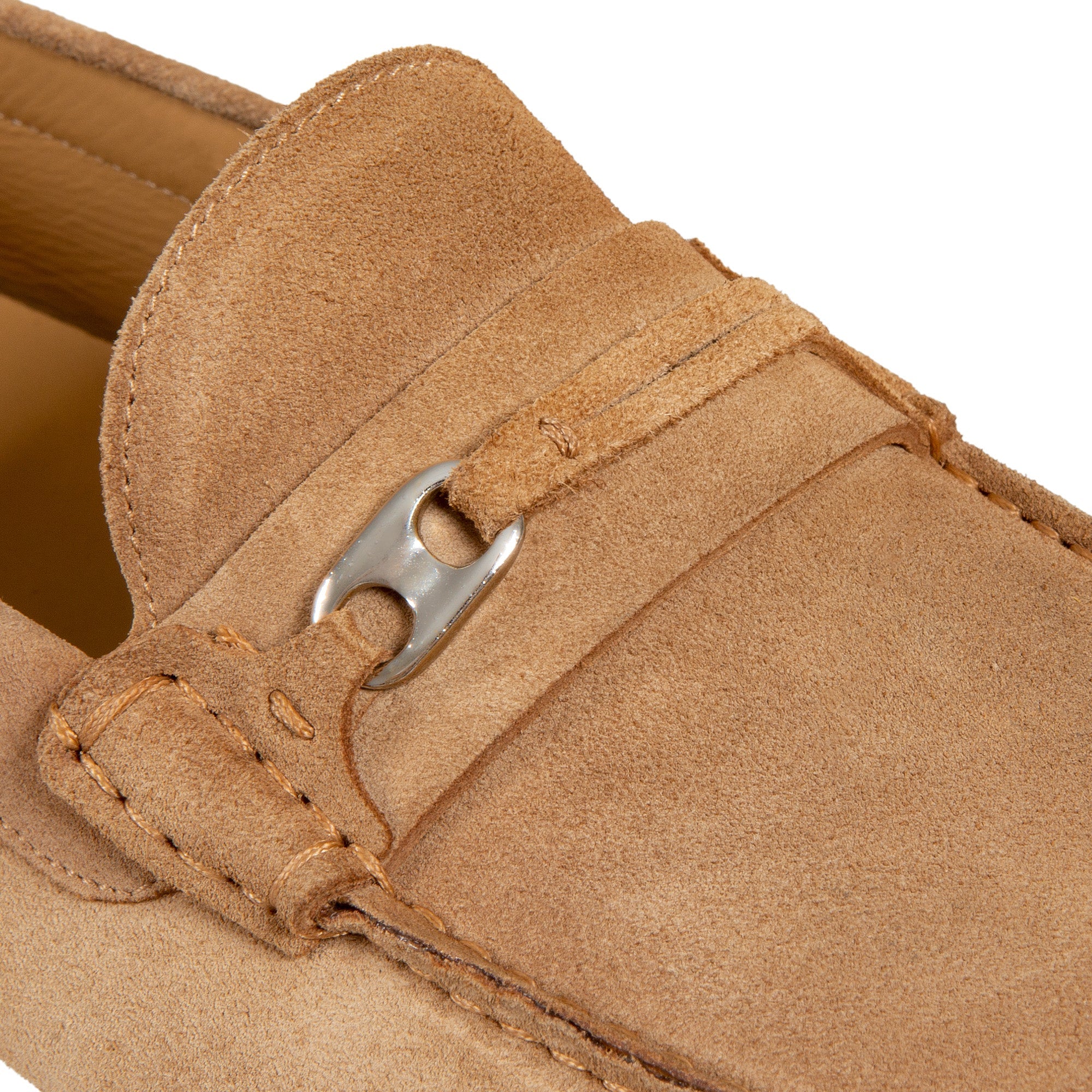 Premium HENRY SARTORIAL Men's Calf Leather Driving Loafers with Metal Trim in Camel Brown | Comfortable Business Casual & Formal Dress Shoes for Office, Parties & Special Occasions