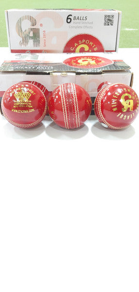 CA Supreme Test Cricket Ball Red - Senior Size (Pack of 1) | Professional Cricket Match & Training Equipment for Adults