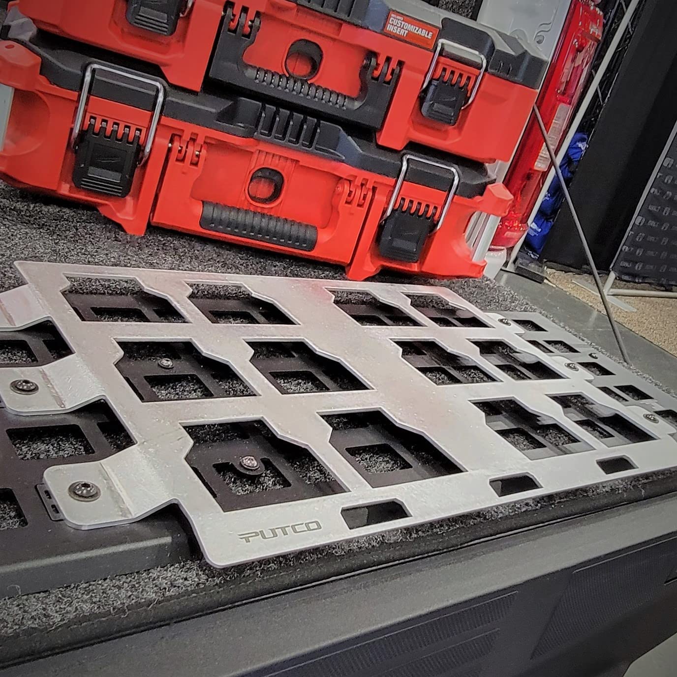 Putco MOLLE PACKOUT Bracket for Milwaukee Storage Systems - Heavy Duty Tool Organizer for Milwaukee Packout (Model 195985) | Perfect for Workshop, Garage & Job Site Organization