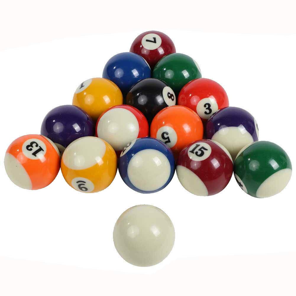 Mini Billiard Balls Set - 1.5 Inch Compact Pool Balls for Travel, Kids, and Tabletop Games