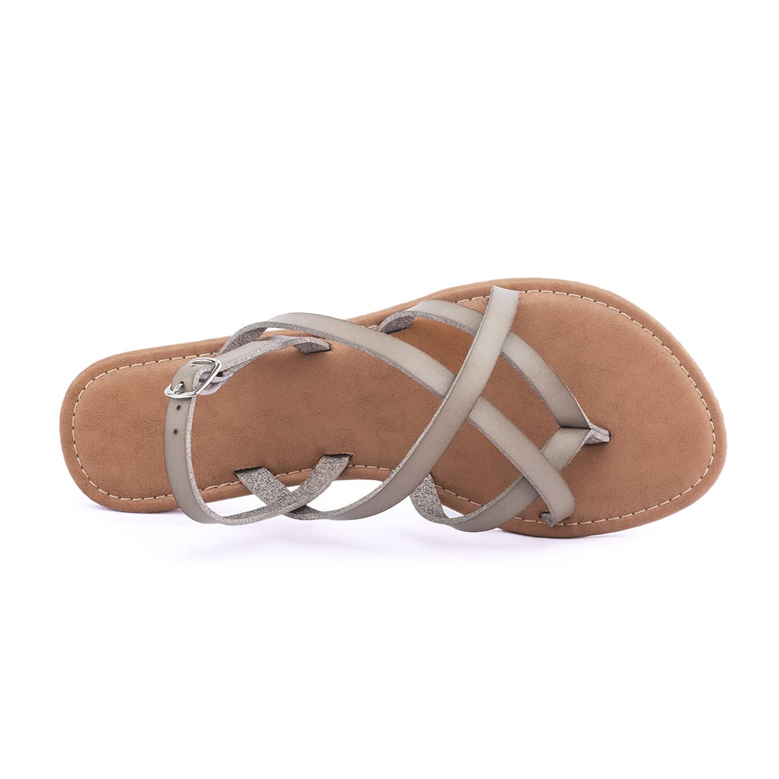 Women's Gladiator Flat Sandals - Strappy Fisherman Sandals with Ankle Strap | Comfortable Summer Beach Walking Shoes for Women