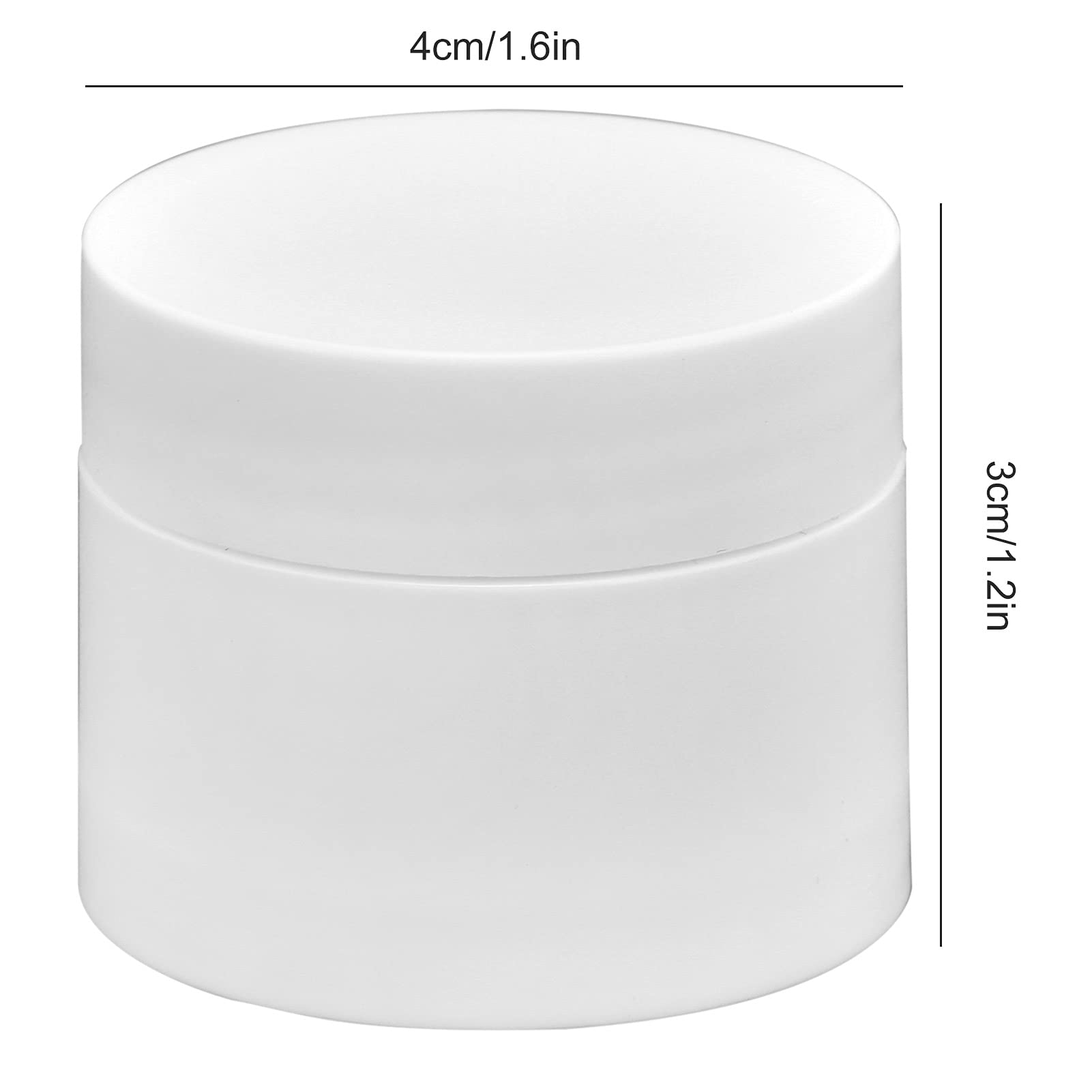 Premium Makeup Storage Jars with Inner Lining & Lid - Airtight Cosmetic Cream Containers for Skincare, Foundation & Creams - Perfect for Vanity Organizers & Salon Use