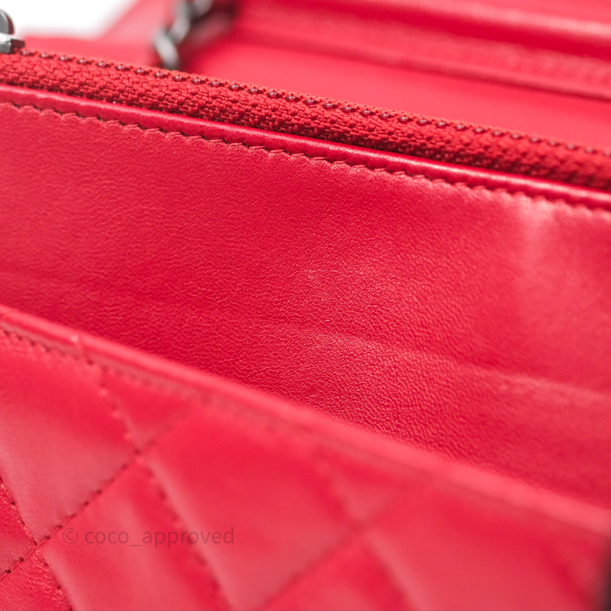 Chanel Boy Wallet on Chain WOC Red Lambskin Ruthenium Hardware - Luxury Crossbody Bag for Women, Perfect for Parties, Date Nights & Evening Events