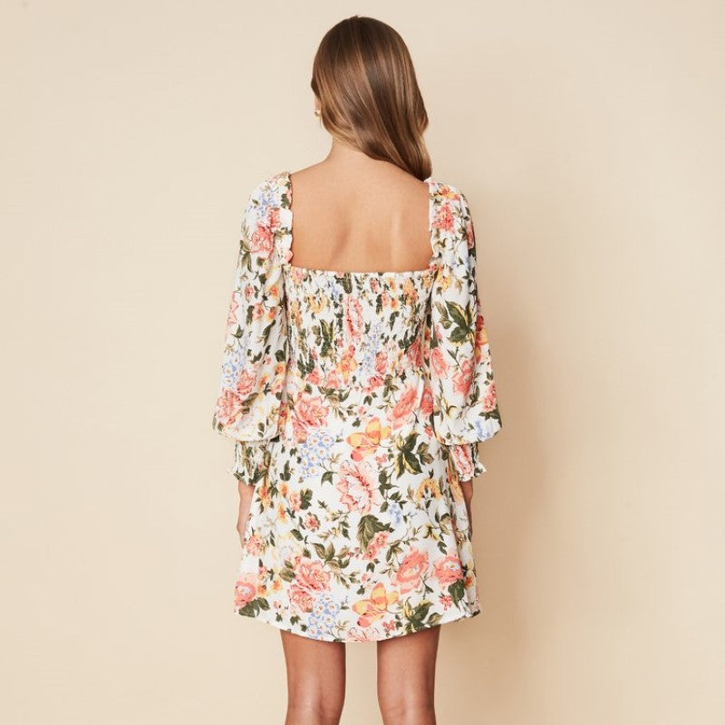 Arianne Mini Dress - Floral Print Summer Dress for Women | Perfect for Beach Vacations, Parties & Date Nights