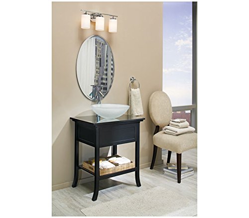 Sea Gull Lighting 41163-05 Oslo 4-Light Chrome Wall Sconce & Bathroom Vanity Light Fixture - Perfect for Bathroom, Bedroom, and Hallway Lighting