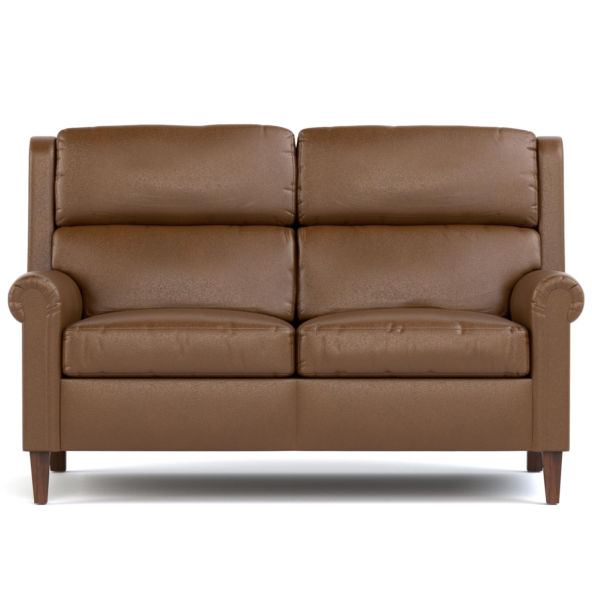 Woodlands Small Roll Arm Loveseat - Compact Two-Seater Sofa for Small Spaces | Perfect for Apartments, Living Rooms & Cozy Corners