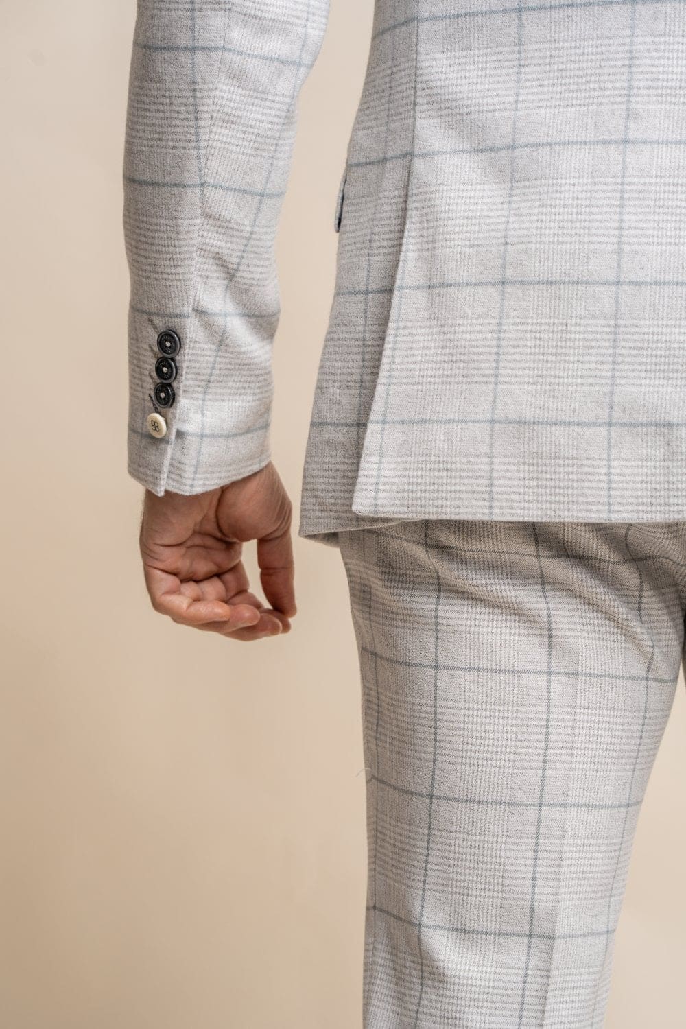 Cavani Radika Light Grey Slim Fit Blazer for Men - Modern Tailored Suit Jacket for Business, Office, and Formal Events