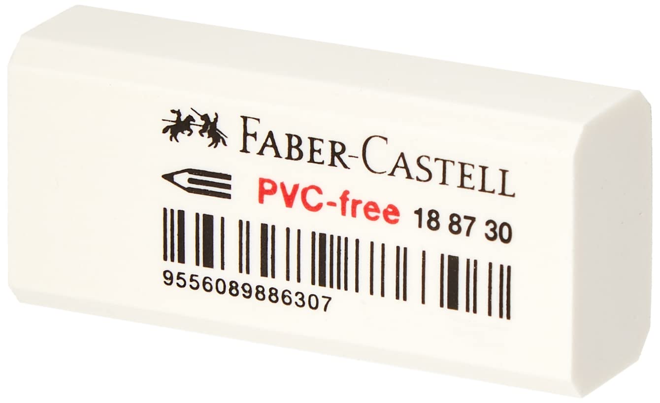 Faber-Castell Vinyl Pencil Eraser - Perfect for Sketching & School