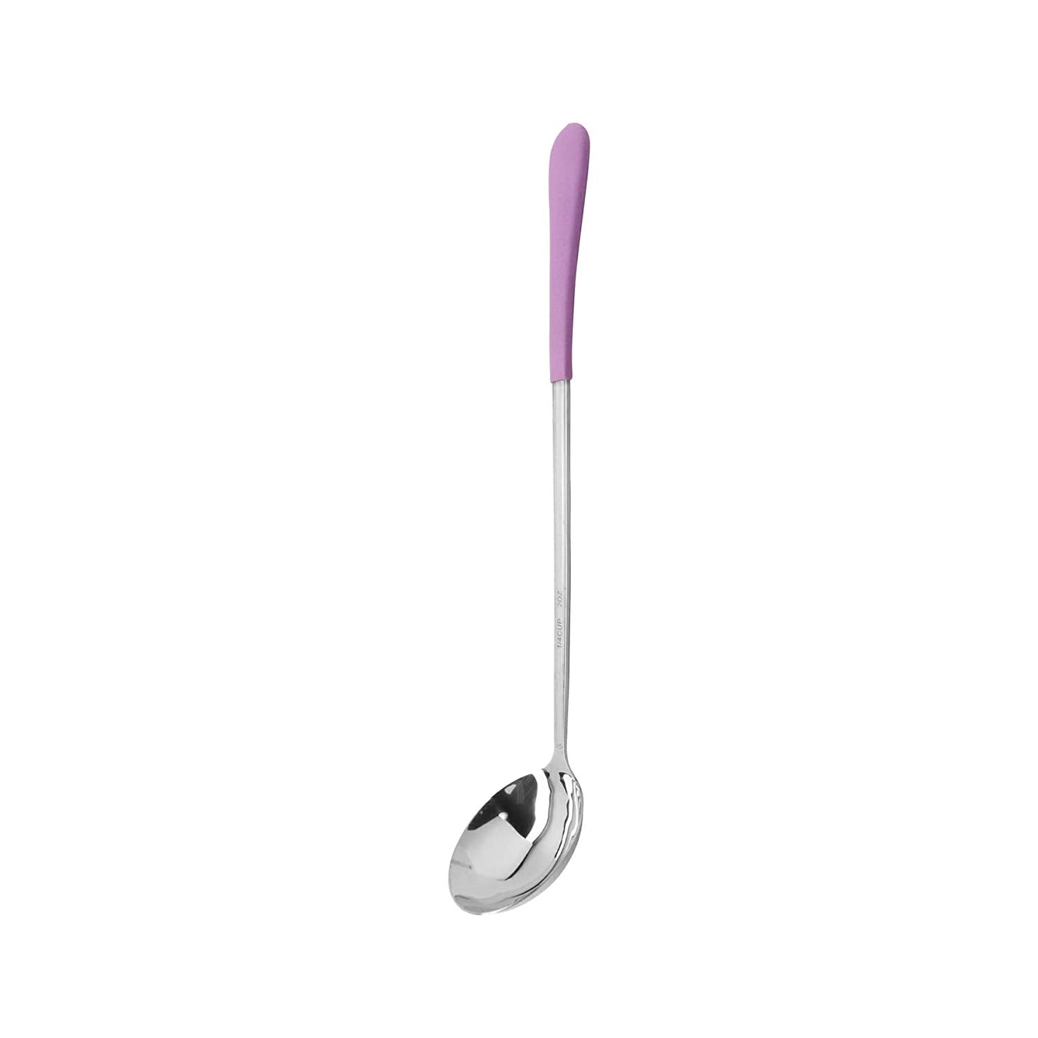 G.E.T. 2 Oz Portion Spoon with Purple Handle - Perfect for Food Service, Catering & Home Kitchen Use