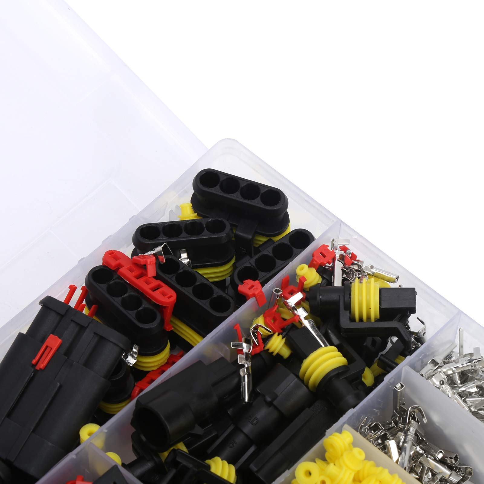 352 Pcs Automotive Waterproof Wire Connectors Kit - Electrical Wire Connector Plugs & Terminals for Car, Truck, Boat - Ideal for Vehicle Wiring, Marine Applications & DIY Electrical Projects