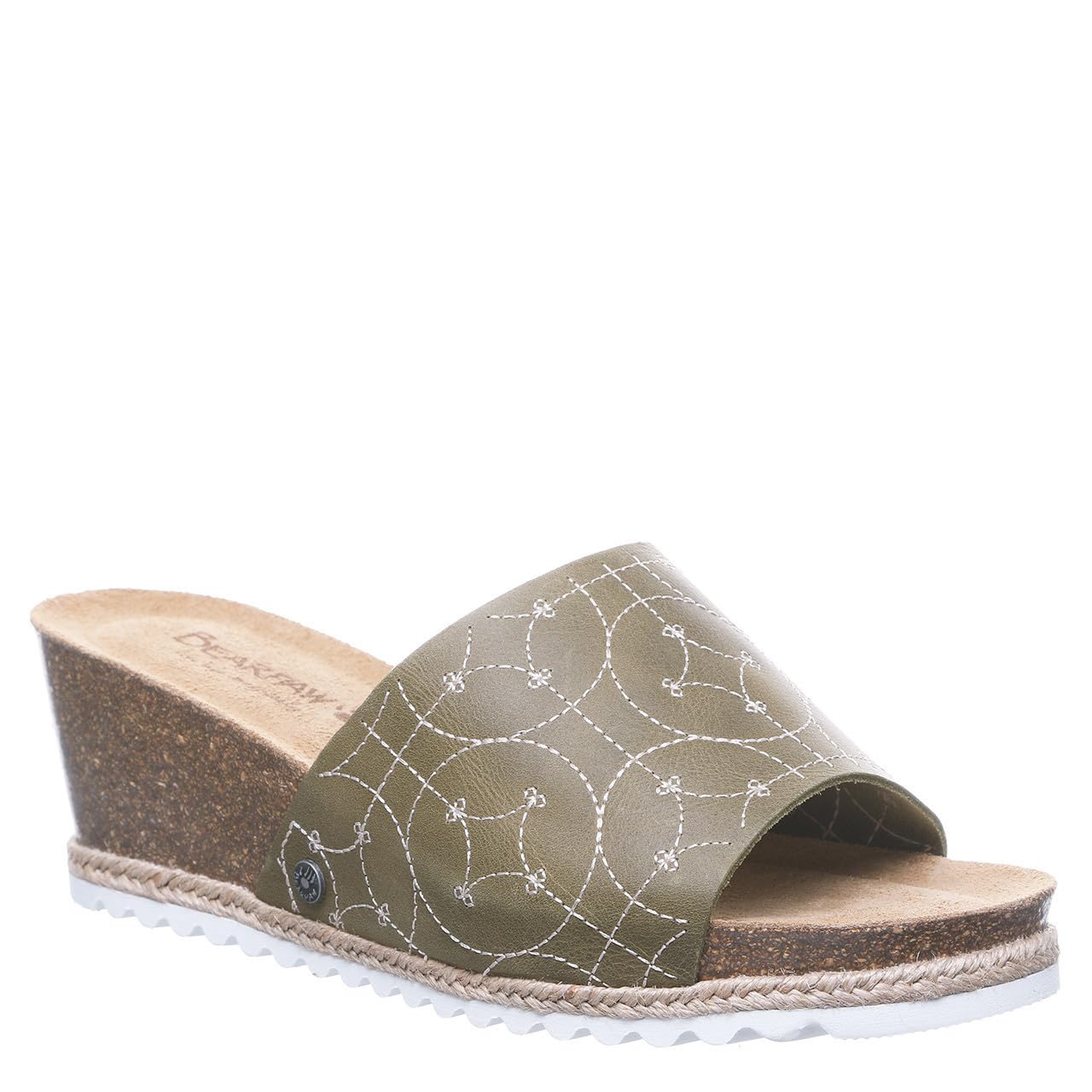 BEARPAW Women's Evian Slide Sandals - Comfortable & Lightweight Summer Shoes for Women | Multiple Color Options | Perfect for Beach, Pool, and Casual Wear