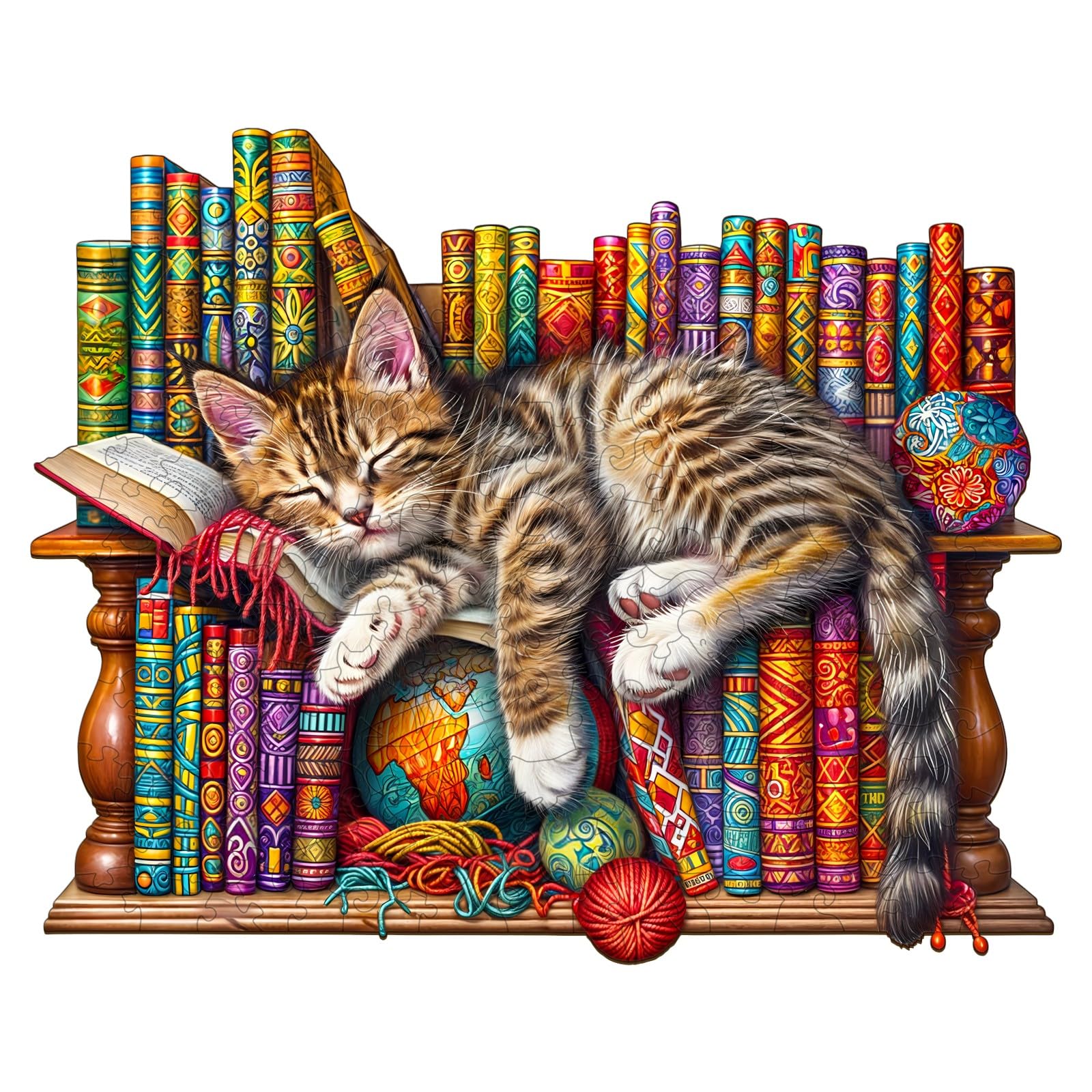 280-Piece Dreamy Dragon Wooden Jigsaw Puzzle for Adults - Unique Irregular Animal Shape Puzzle (34x29cm) with Gift Box - Perfect for Relaxation, Stress Relief & Home Decor