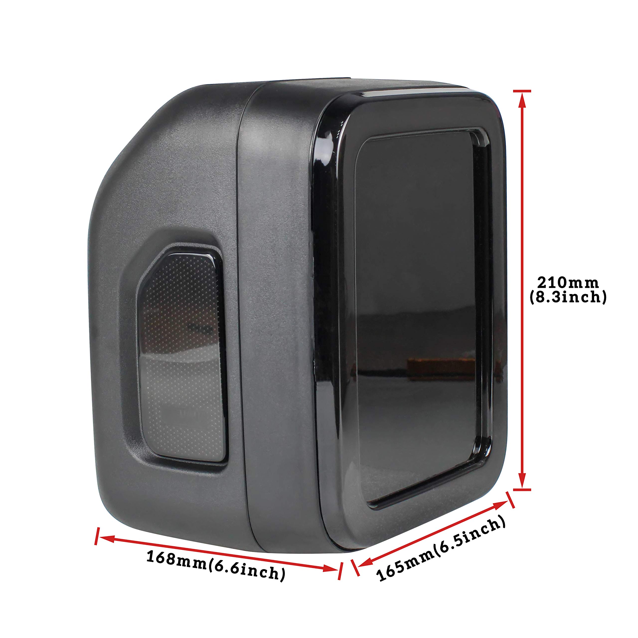 KEWISAUTO Smoked Black LED Taillights for Jeep Gladiator JT 2020-2023 - Full LED Rear Brake Stop Lamps with Turn Signal & Reverse Lights, IP67 Waterproof (2PCS) - Perfect for Off-Roading & Night Driving