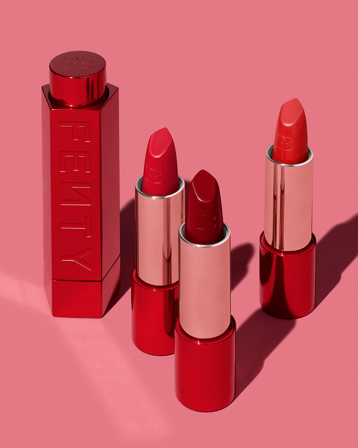 Fenty Icon The Fill Semi Matte Refillable Lipstick - Kissin' Kutie | Long-Lasting Vegan Lip Color for Day & Night Wear | Perfect for Date Nights, Parties & Everyday Makeup