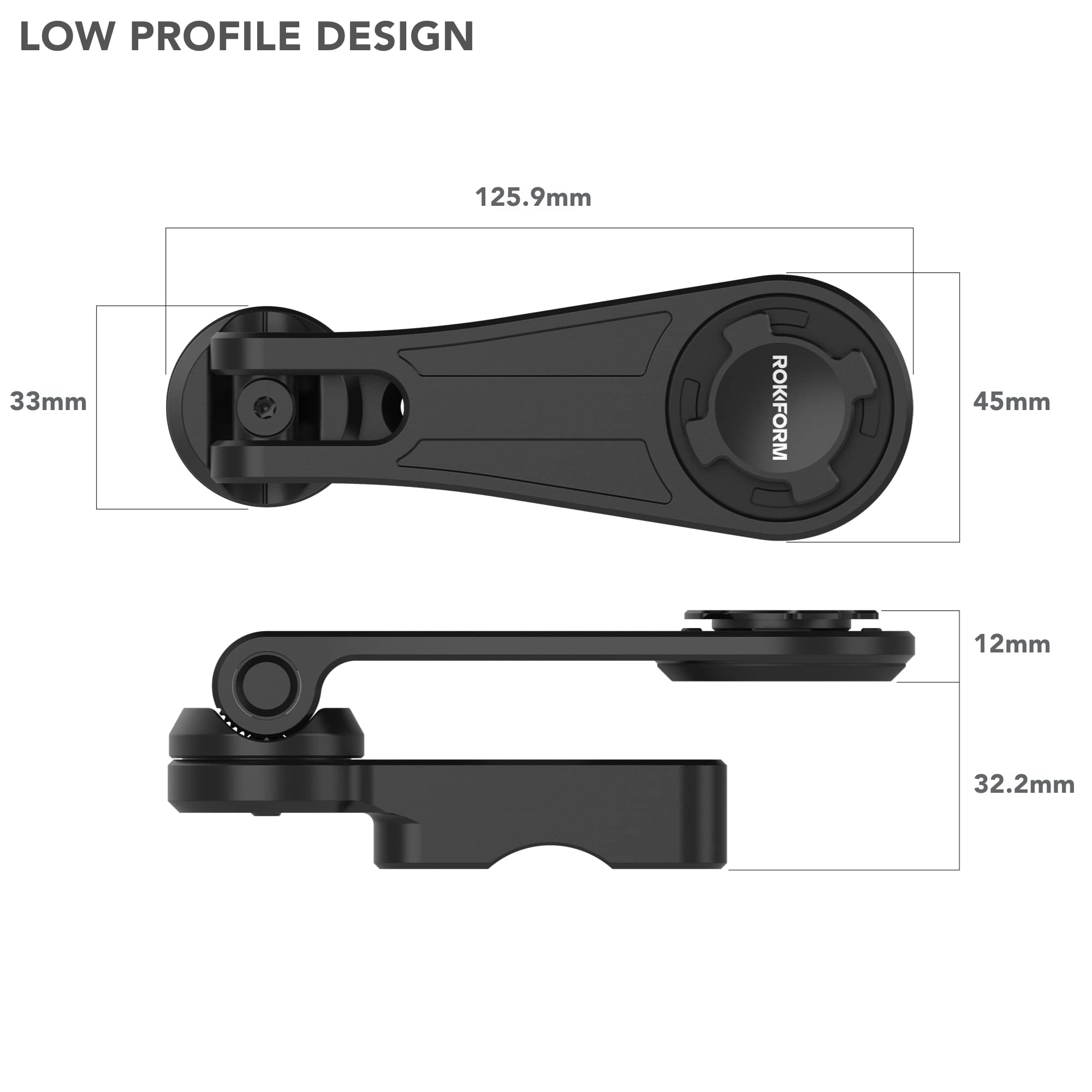 Rokform Rugged Case for iPhone 12 & iPhone 12 Pro with Motorcycle Phone Mount - Shockproof Protective Cover for Biking, Outdoor Adventures & Daily Use