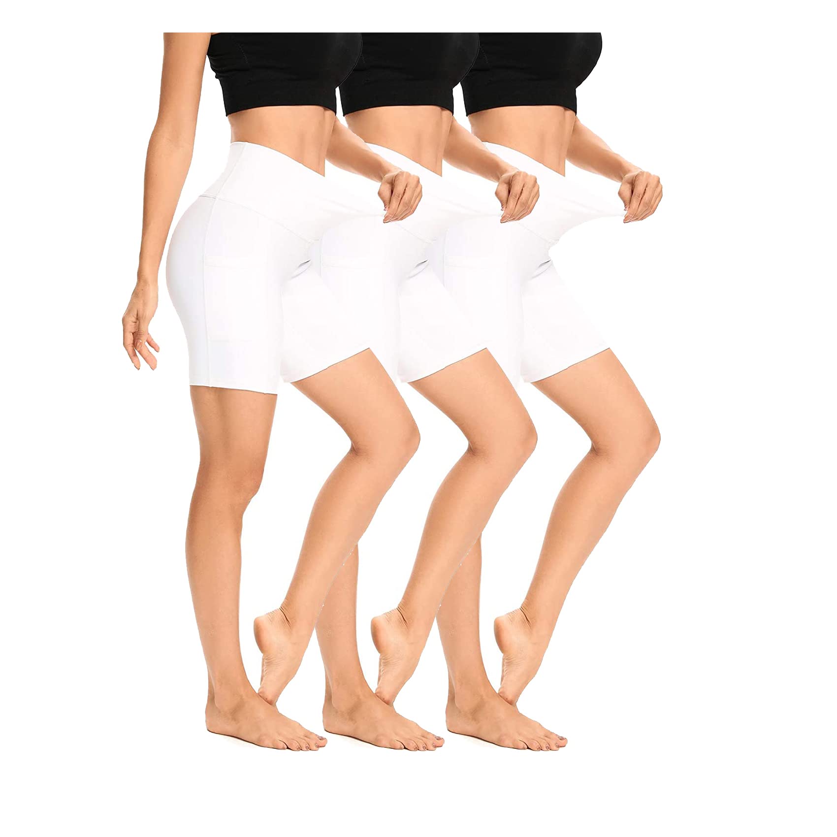 LXNMGO High Waist Yoga Shorts for Women - 2