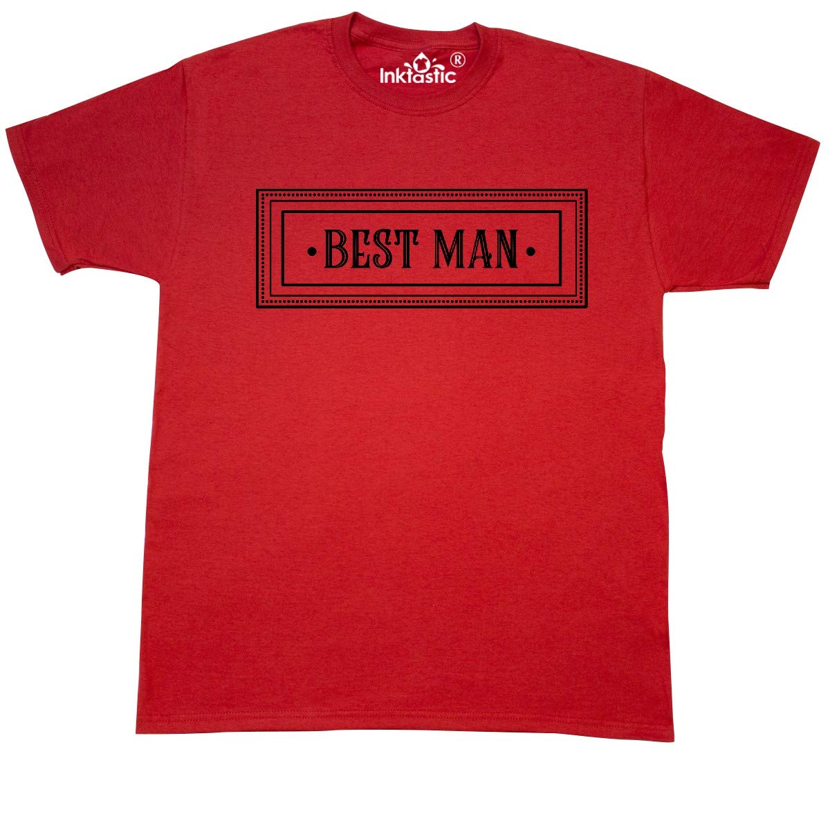 Best Man T-Shirt for Weddings - Funny Groomsmen Gift - InkTastic Premium Cotton Tee - Perfect for Bachelor Parties & Wedding Events