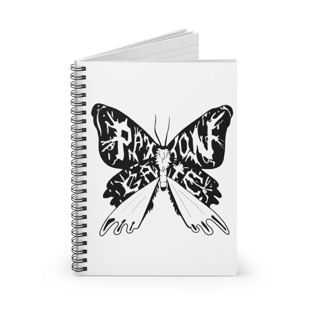 Premium Ruled Line Moth Spiral Notebook - A5 Size, 80 Sheets, College Ruled Paper for School, Office & Journaling - Perfect for Note Taking, Sketching & Gift Giving