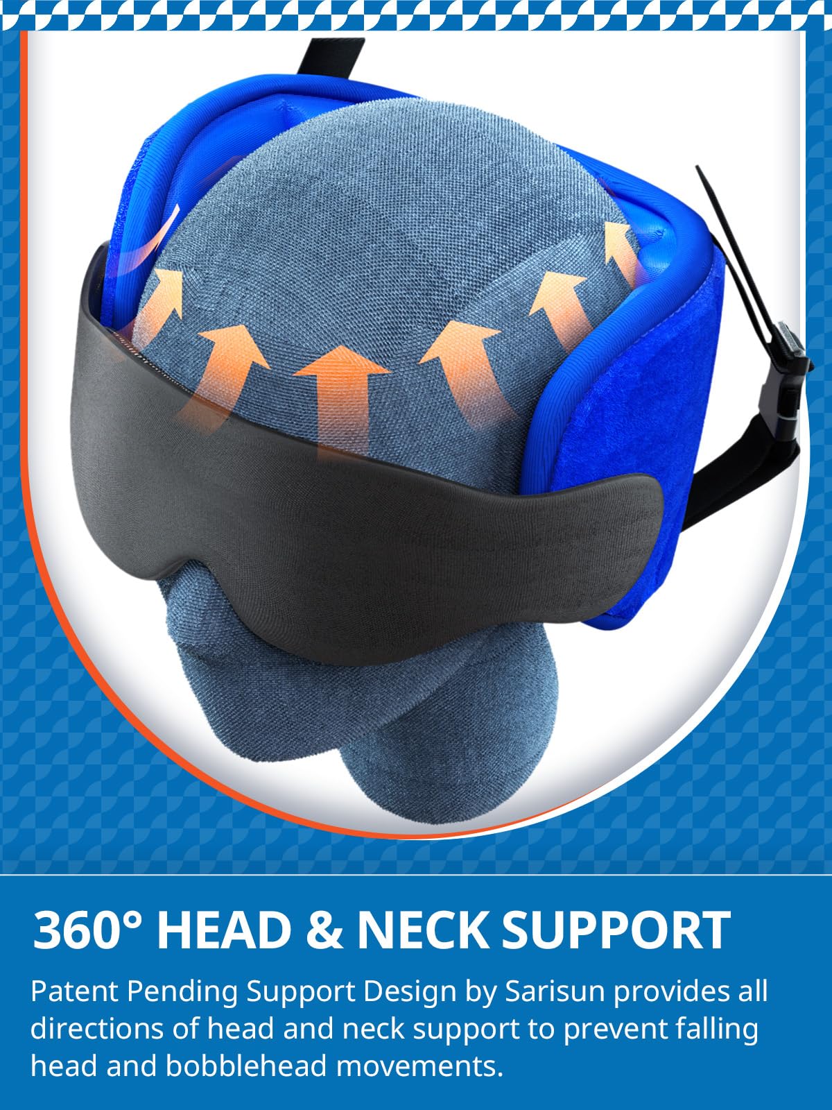 Travel Pillow for Airplanes - Comfortable Sleep on Flights & Road Trips
