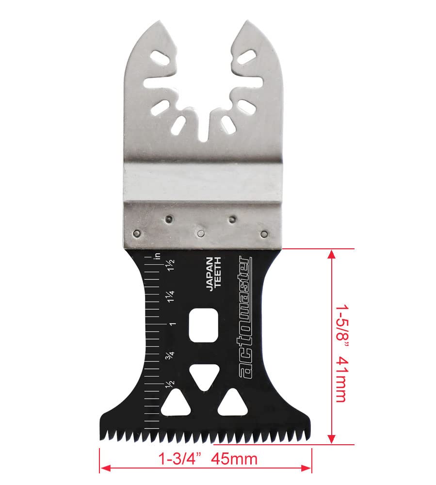 Japanese Precision Oscillating Saw Blades for Wood, Metal & Plastic - 6-Pack Multi-Tool Blades for DIY, Carpentry & Home Renovation Projects