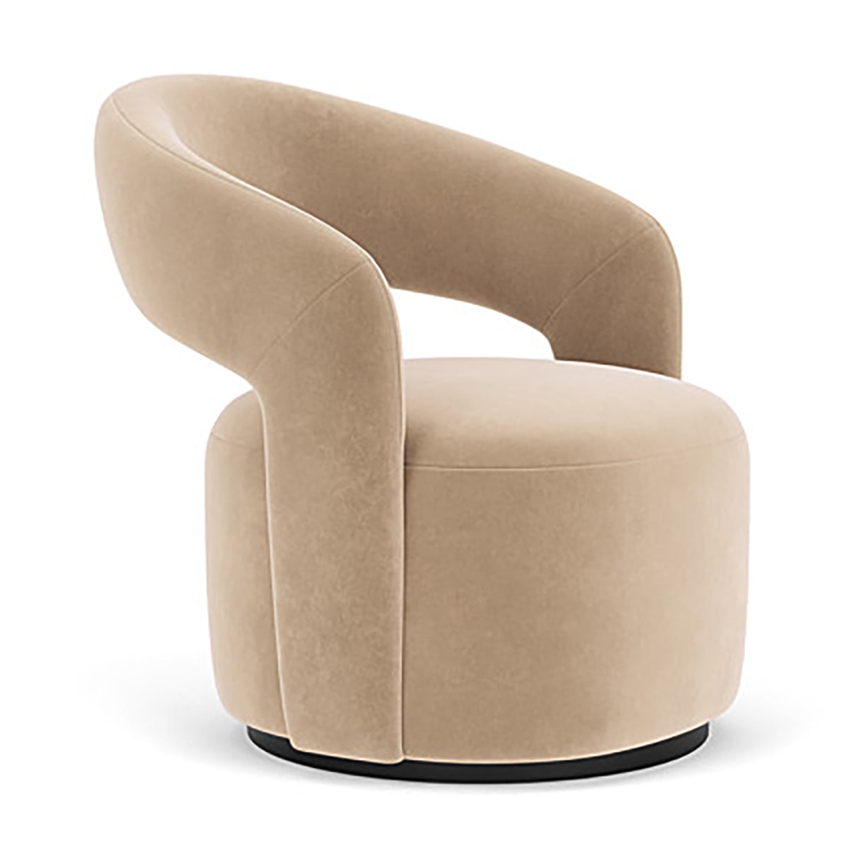 Luxury Velvet Swivel Armchair - Modern Accent Chair for Living Room, Bedroom & Office - Soft Upholstered Lounge Chair with 360° Rotation - Perfect for Reading, Relaxing & Home Decor