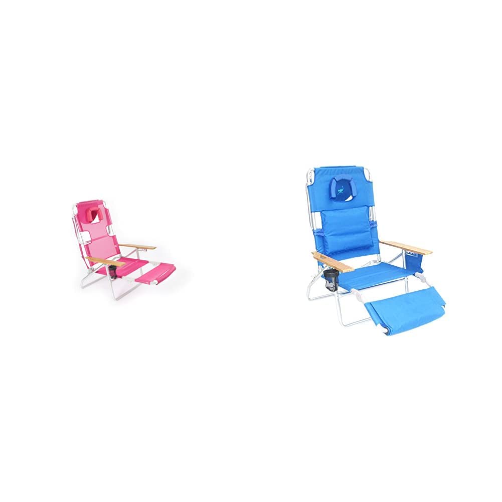 Premium Pink Ostrich Deluxe Chair - 3-in-1 Convertible Lounge Chair for Bedroom, Living Room & Outdoor Use - Comfortable Accent Seating for Relaxation, Reading & Sunbathing