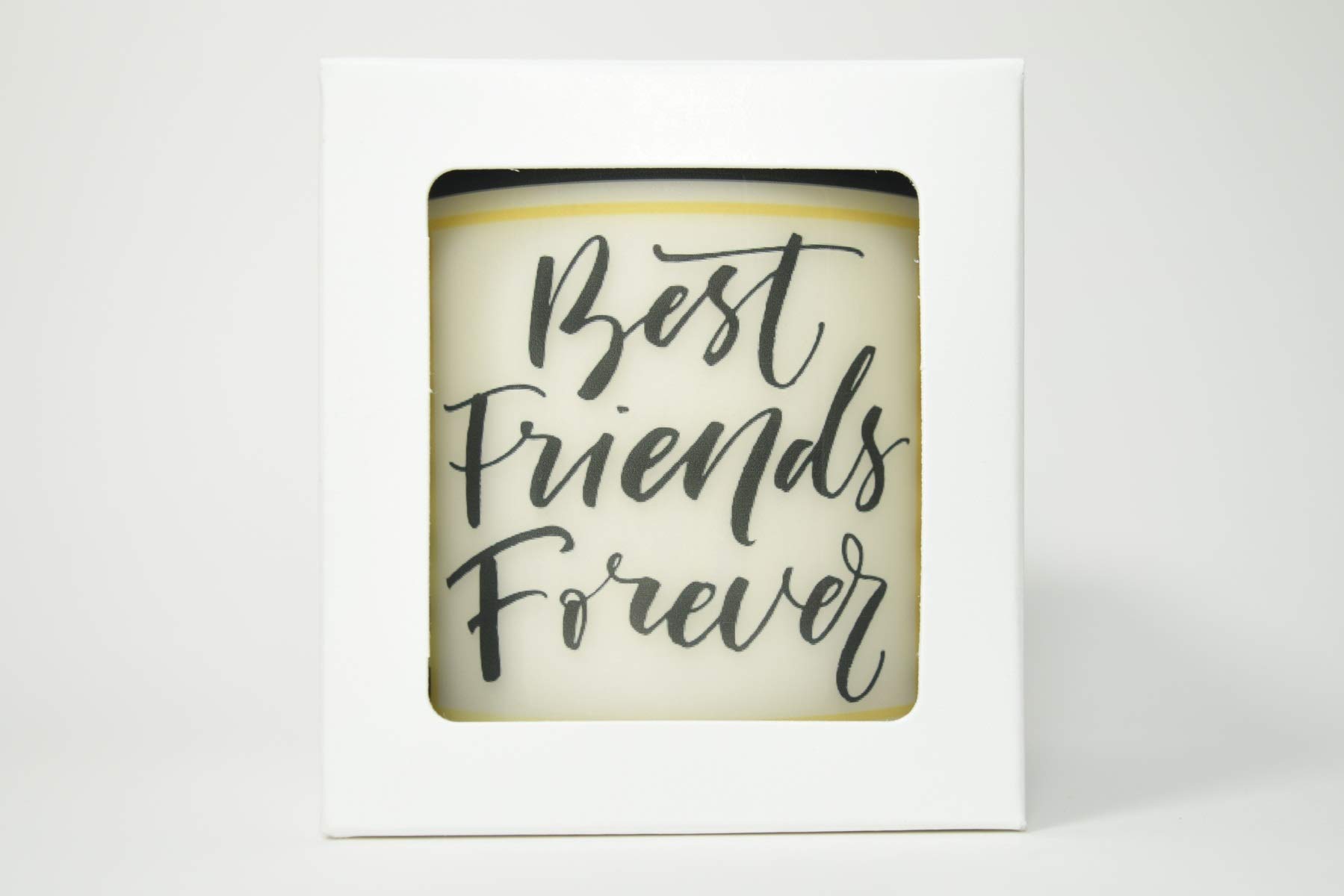 Best Friends Forever Scented Soy Candle - 12oz Natural Handmade Gift Candle with Custom Message | Personalized Home Decor, Relaxation & Romantic Gifts for Women