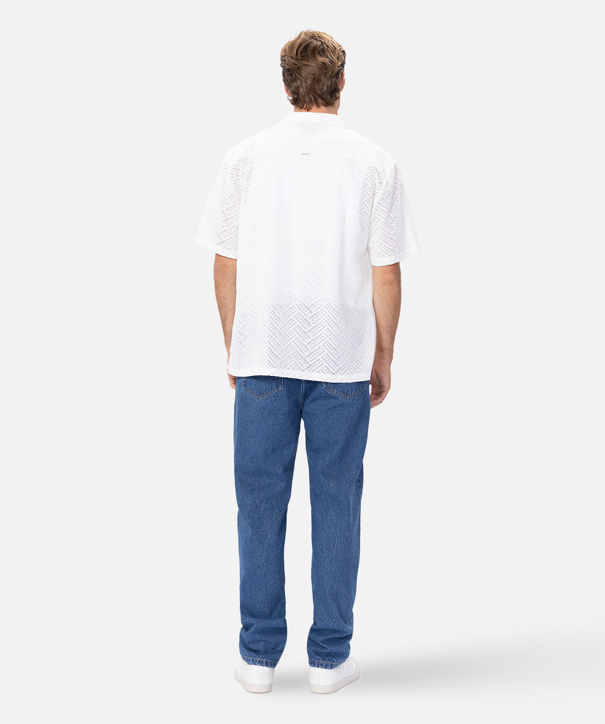 The Sarria Short Sleeve Shirt for Men - Premium Cotton Casual Button Down Shirt in Off White | Perfect for Office Wear, Summer Outfits & Casual Fridays