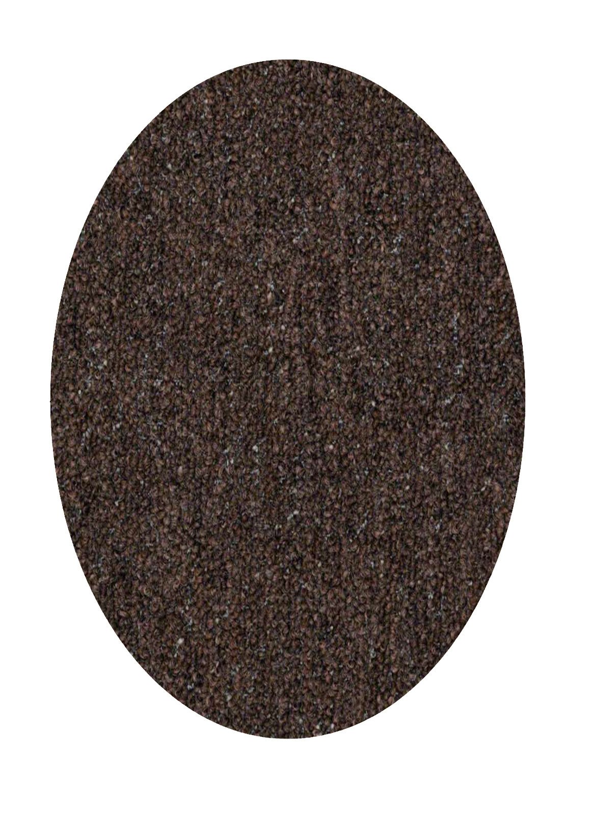 Home Queen 5'x8' Oval Chocolate Brown Area Rug - Indoor/Outdoor Commercial Grade Carpet for Living Room, Bedroom, Patio & Office